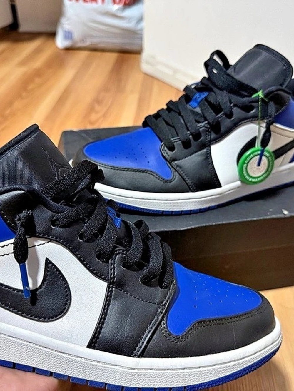 Jordan Air Jordan 1 Low Royal Toe Sneakers Blue & Black US 10